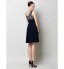 TS Couture? Cocktail Party Dress A-line Bateau Knee-length Chiffon with Beading / Draping / Ruching  