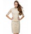 TS Couture? Cocktail Party / Company Party Dress Sheath / Column Bateau Knee-length Lace with Lace  