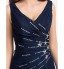 TS Couture? Formal Evening / Military Ball Dress - Elegant Plus Size / Petite Sheath / Column V-neck Floor-length Chiffon with Beading / Criss Cross  