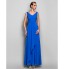 TS Couture? Formal Evening / Military Ball Dress - Elegant Plus Size / Petite Sheath / Column V-neck Floor-length Georgette with Criss Cross  