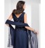 TS Couture? Formal Evening / Military Ball Dress - Elegant Plus Size / Petite Sheath / Column V-neck Floor-length Chiffon with Beading / Criss Cross  