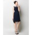 TS Couture? Cocktail Party Dress A-line Bateau Knee-length Chiffon with Beading / Draping / Ruching  