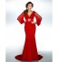 TS Couture? Formal Evening / Military Ball Dress - Open Back Plus Size / Petite Trumpet / Mermaid V-neck Sweep / Brush Train Chiffon with Beading  